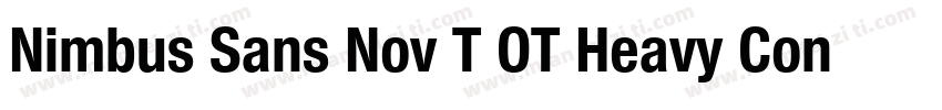 Nimbus Sans Nov T OT Heavy Con Regu字体转换